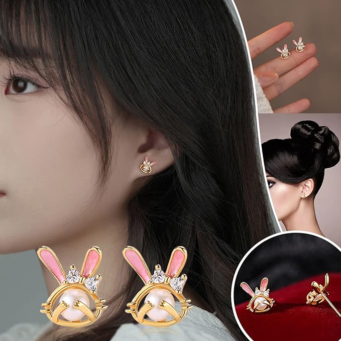 Bunny Earrings Stud for Women.