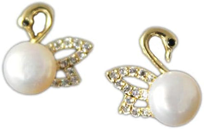 Dove Pearl Stud Earrings.