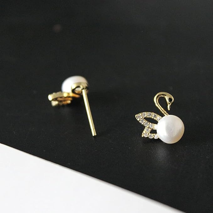 Dove Pearl Stud Earrings.