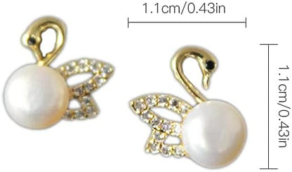 Dove Pearl Stud Earrings.